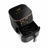 AVIQ Digital Air Fryer 8L,1400W, Bake,Grill & Roast, Upto 85% Less Oil Usage, 6 Preset Menu, Digital Display & Touch Control Panel, Glass Window with in-built Light, Auto Power-Off, Dual Tone Color