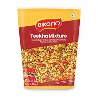Bikano Teekha Mixture | Spicy Indian Namkeen Snack | Crunchy Mix with Peanuts, Corn Flakes & Spices | Perfect Tea-Time Snack (Spicy Mixture) - 800g