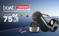 Boat - Weekend Sale - Up To 75% Off + Extra Rs. 100 Off on Coupon 