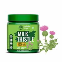 Vruksha Vitals Milk Thistle 1200 mg - 200 Liver Detox Tablets/Capsules 
