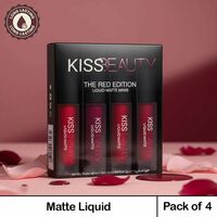 kiss beauty matte lipstick set of 4