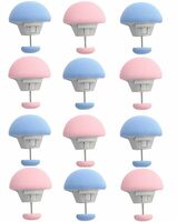 E-COSMOS® Mushroom Bed Sheet Clips & Duvet Cover Pins - 10 Pack Multicolour, Non-Slip Comforter Fixator, Anti-Movement Quilt Clamps with One-Key Unlock for Blankets and Bedding (Random Colors)