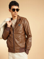 French Connection Men Solid Bomber Jacket 