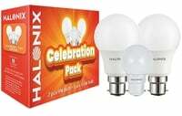 Halonix Celebration Pack LED Bulbs (2pcs 9W & 1pc 0.5W)
