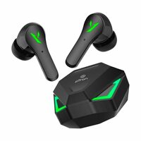 pTron Bassbuds Rogue W/ 40Ms Low-Latency Gaming Headphones (Black)