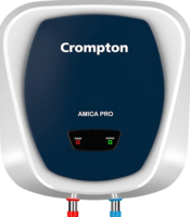 Crompton Amica Pro 15 Ltr Storage Water Heater | 2000W Heating Element | 5 Star BEE Rated | Glassline Tank |Rust-Proof Body | High-Rise Compatible | 2Y Product & Element, 5Y Tank Warranty (White-Blue)