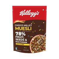 Kellogg's Choco Millet Muesli with 78% Fruit, Seeds & Multigrain 400g | High in Fibre| Breakfast Cereal