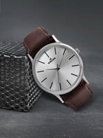Buy WROGN Men Silver Toned Analogue Watch WRG00048A - Watches for Men 13036796 | Myntra