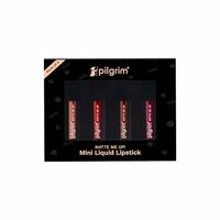 Pilgrim Matte Mini Liquid Lipstick 4 in 1 Pack Smudgeproof, Hydrating & Lightweight (Always on Top, 4 ml)