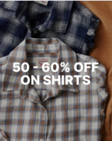 Levis - 50% - 60% Off on Shirts 