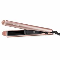 AGARO Hair Straightener&Curler, 2-In-1 Twist Angled Ceramic Coated Floating Plates, 3 Temperature Settings, Fast Heating, Ptc Heating, Straightening, Curling, Styling For Women, Hs1927, Rose Gold