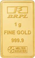 BRPL 1Gm Gold Bar @ 13.3k or 13.7k using Vouchers from CRED+SBI Cashback Card