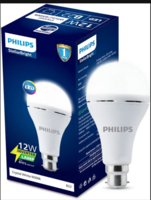 PHILIPS 12W Emergency Bulb | Rechargeable Emergency Bulb for Power Cuts | Backup : 4hrs, Cool Day Light,Pack of 1, b22d, LED