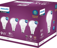 Philips Ace Saver 9 Watt LED Bulb, Base B22 (Cool Day Light), Pack of 4