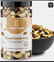 GRANIC FARMS Mix Dry Fruits | Panchmeva | Almond|Cashew|Dates|Black Raisin|Green Raisin| (1 x 500 g)