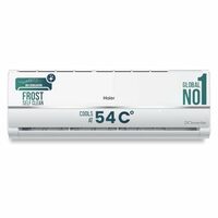 Haier 1 Ton 3 Star Twin Inverter Split AC (Copper, 7 in 1 Convertible, Frost Self Clean, HD Filter, Cools at 54°C, Long Air Throw - HSU11V-TMS3BN-INV,White)