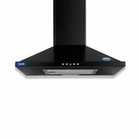 Glen 60 cm 1000 m³/hr Baffle Filter Kitchen Chimney |Pyramid Shaped |(Hood Aqua, Push Buttons Control,Black)