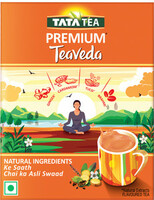 Tata Tea Premium Teaveda Tulsi, Cardamom, Ginger Black Tea Box (500 g)