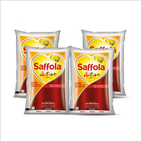 Saffola Active Rice Bran & Soyabean refined oil | 4 x 850 g