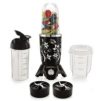 Cookwell Bullet Mixer Grinder (3 Jar, 2 Blade, Black)