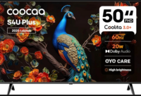 Coocaa S4U Plus 126 cm (50 inch) Full HD LED Smart Coolita TV 2025 Edition with Dolby Audio| Narrow Frame Design| Eye Care Technology| 300+ Live Channels| Voice Control by Coolink App (50S4U Plus)