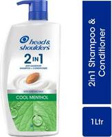 HEAD & SHOULDERS 2-in-1 Cool Menthol Anti Dandruff Shampoo + Conditioner With Almond Milk (1L)