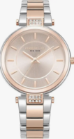 Kenneth Cole Classic Quartz Analog Rose Gold Dial Two Toned Silver & Rose Gold Stainless Steel Strap Watch for Women - KCWLG0026701LD
