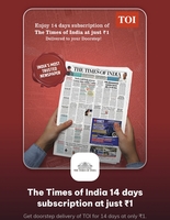 Times of india print newspaper 14 days subscription to your doorstep delivery  at ₹1 for DELHI NCR only !! Code available on timesprime  for New user of TOI