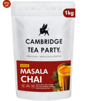 Fresh - Cambridge Tea Party 8 Spices Masala Chai Patti Tea Powder CTC, 1kg Pouch(location specific)