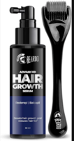 Beardo Advanced Hair Growth Serum 50ml + Dermaroller for Men | Hair Fall Control, Hair Regrowth & Thickening | Scalp & Beard Growth Treatment Kit for Men