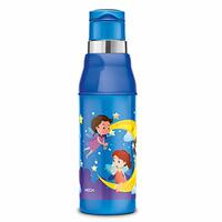 MILTON Kool Steelight 600 Kids Plastic Insulated Water Bottle with Straw, 520 ml