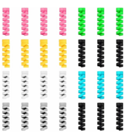 Lapster 28 pcs Mix Spiral Charger Spiral Charger Cable Protectors for Wires Data Cable Saver Charging Cord Protective Cable Cover