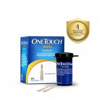 OneTouch Verio Test Strips | Pack of 50 Strips | For Use With One Touch Verio Flex Glucometer