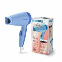 Philips India's No.1 Hair Styling Brand -Hair Dryer 1000W |Blow Dry for Men & Women | 2 Heat Settings| ThermoProtect tech |Travel-Friendly, Quick Dry, Frizz Control | For Indian Hair | HP8100/60 Blue