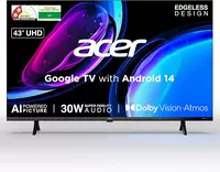 Acer 108 cm (43 inches) Ultra I Series 4K Ultra HD Smart LED Google TV AR43UDGGU2875BD