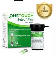OneTouch Select Plus Test Strips | Pack of 50 Strips for 107rs