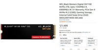 WD Black Western Digital SN7100 NVMe SSD 2TB @ 20240