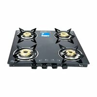 Thermador EcoFlame 4 Burner Gas Stove Glass Top Manual Ignition