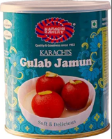 Karachi Bakery Gulab Jamun 1 kg | Indian Mithai | 16 Pieces per can