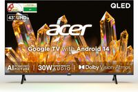 Acer 108 cm (43 inches) Ultra V Series 4K Ultra HD Smart QLED Google TV AR43QDVGU2875BD