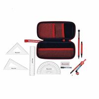 Reynolds Zinc Geometry Box | Instrument Box | Pencil Box | Rust Resistant Instruments, Multicolor
