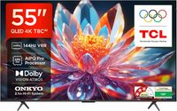 TCL 139 cm (55 inches) 4K Ultra HD Smart QLED Google TV 55T8C