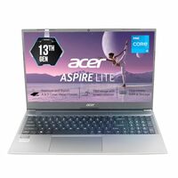 acer Aspire Lite, Intel Core i3 13th Gen - 1305U, 16GB RAM, 512GB SSD, Full HD 15.6"/39.62 cm, Windows 11 Home, Steel Gray, 1.59 KG, AL15-53, Metal Body, 36 WHR, Thin and Light Premium Laptop