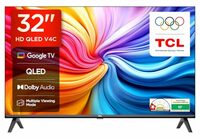 TCL 80 cms (32 inches) V4C Series HD Ready Smart QLED Google TV 32V4C, ‎240 Volts