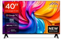 Lowest iFFALCON by TCL S55 100 cm (40 inch) Full HD LED Smart Google TV 2025 Edition with HDR 10 | 20W Dolby Audio | Multi Viewing Mode | Google Assistant | Slim Design (40S55)