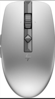 HP 710 Rechargeable Silent Mouse/6 programmable buttons/90-day Rechargeable Battery Life Track-On Glass Sensor(Silver)