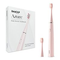 beatXP Azure Electric Toothbrush for Adults with 2 Brush Heads & 5 Cleaning Modes|Rechargeable Electric Toothbrush Battery Backup of upto 180 Days (Pink)