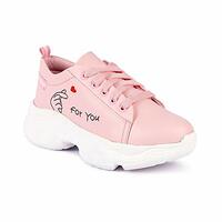 Creattoes Women Lace-Up Printed Sneaker