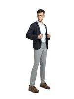 JACK & JONES Men's Mid Rise Regular Pants