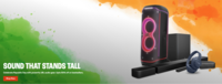 Republic Day with Powerful JBL - Upto 50% off + Flat 10% off on all purchases above 5999 INR (Bank Offers)
